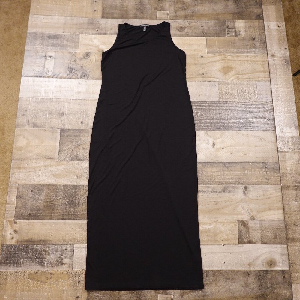Eileen Fisher Black‎ Sleeveless Stretch Maxi Dress Women's XS